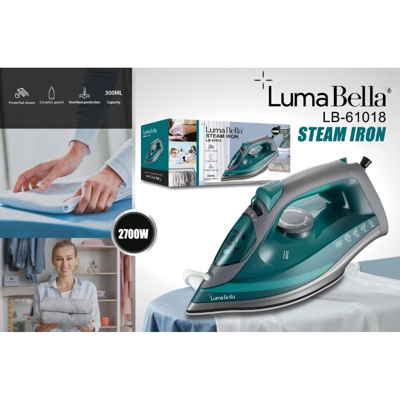 Праска LumaBella LB-61018: Стиль, потужність та безпека у кожному русі