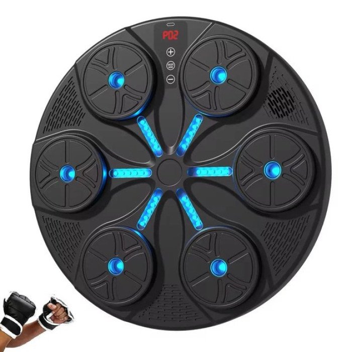 Музичний настінний боксерський тренажер з Bluetooth та підсвіткою (