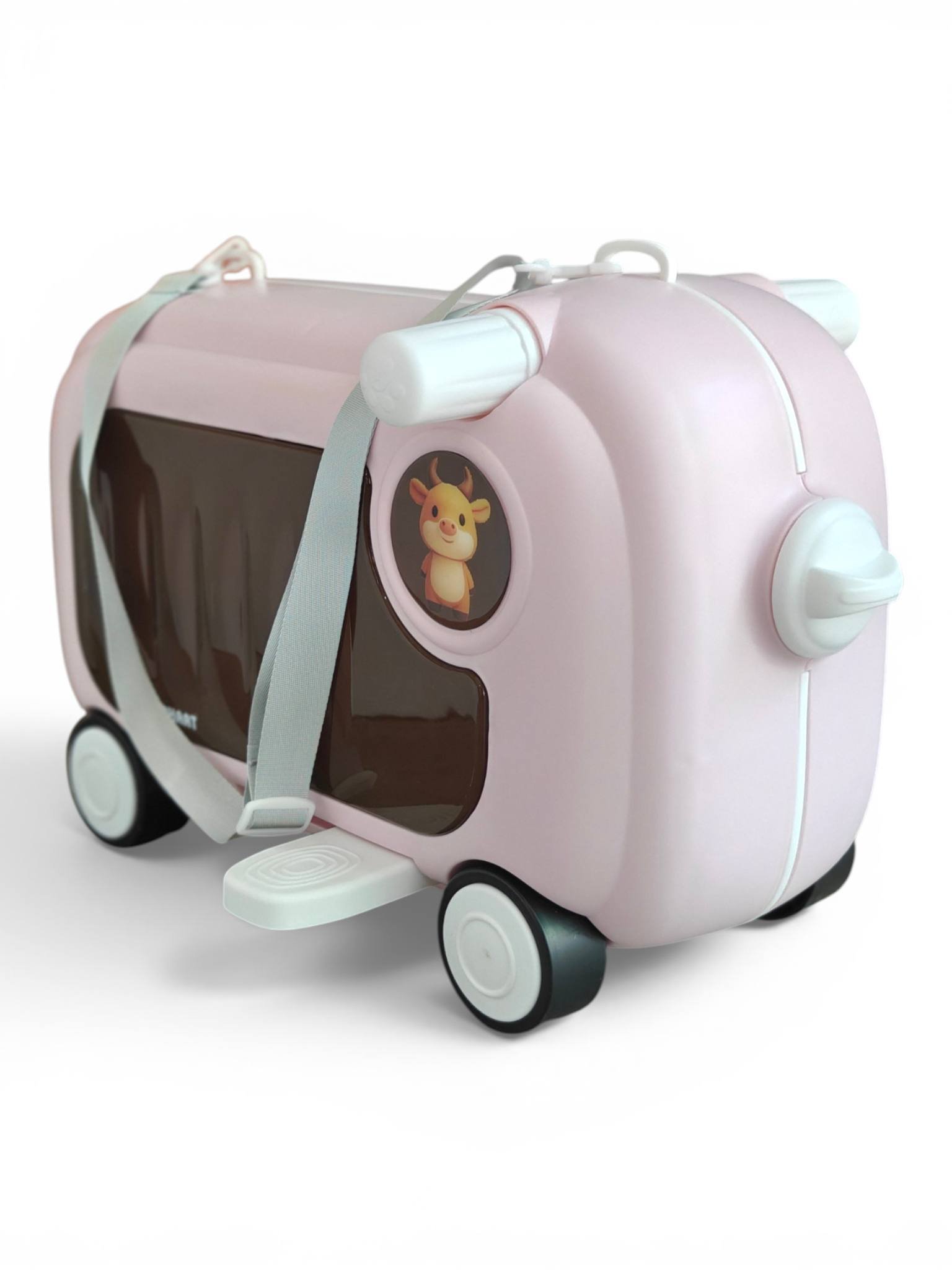 Дитяча валіза-каталка Little Bamby ZQ-08 — ідеальний супутник у подорожах,Рожевий