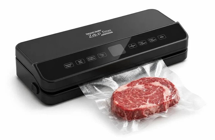 Вакууматор Zepline ZP-00373 200 Вт для зберігання продуктів з функціями вакуумування та запаювання