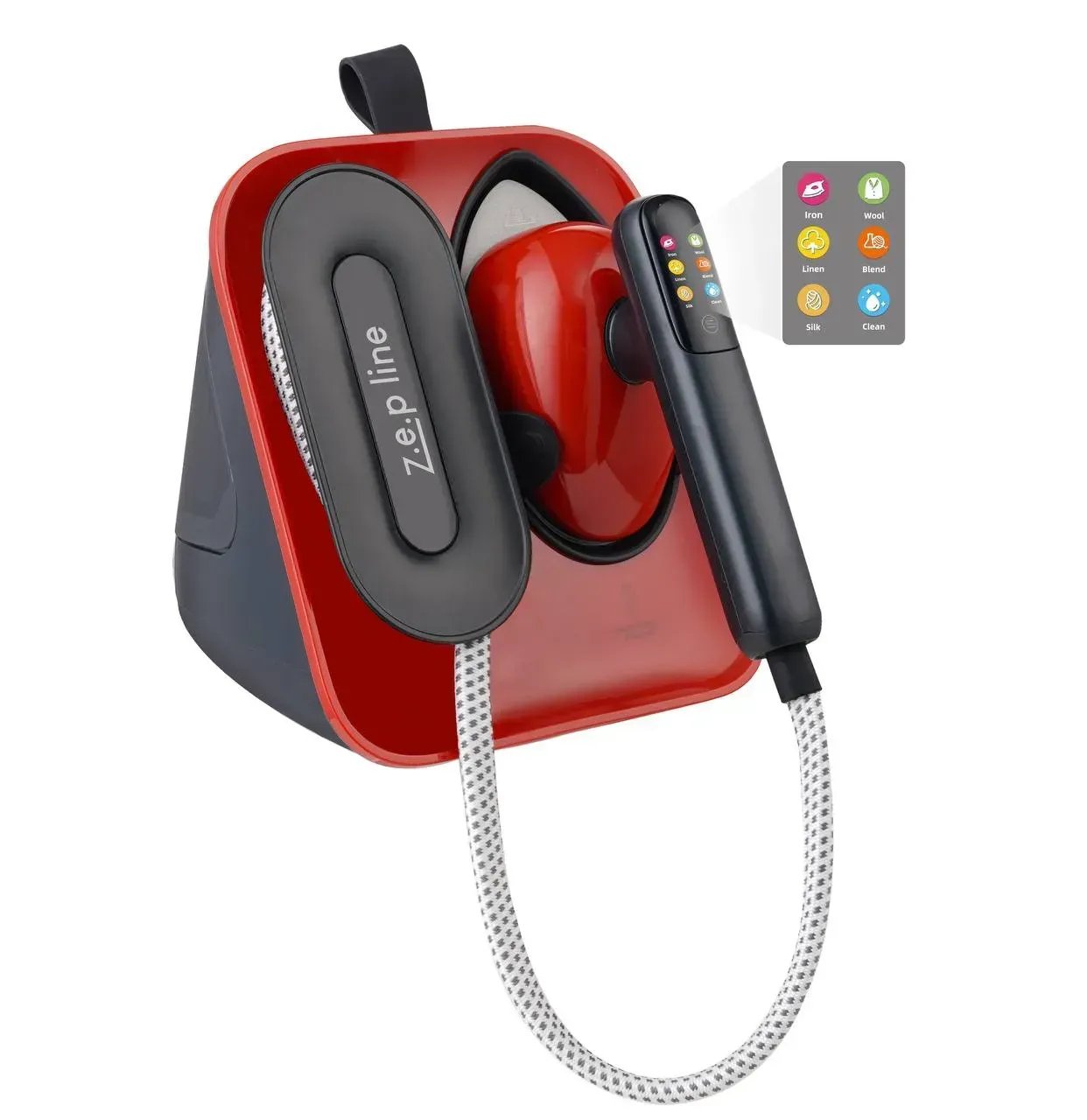 Потужний ручний відпарювач Zepline ZP-00222 Pro: 3000 Вт, 1,5 л,Червоний