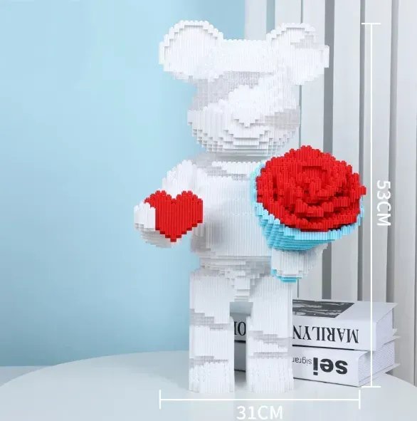 Конструктор «Ведмедик Тедді HEARTS&FLOWERS» — масштабний дизайнерський акцент