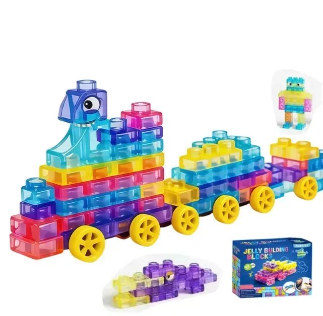 Конструктор «Magic Gummy Bloc»: яскраві сенсорні кубики для малечі (28 деталей)