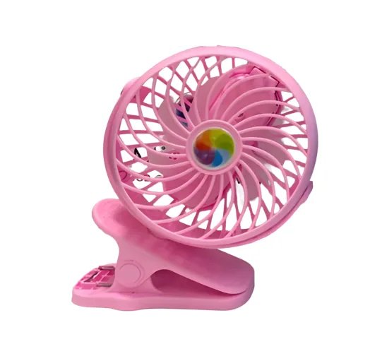 Портативний вентилятор Mini Fan на прищепці,Рожевий