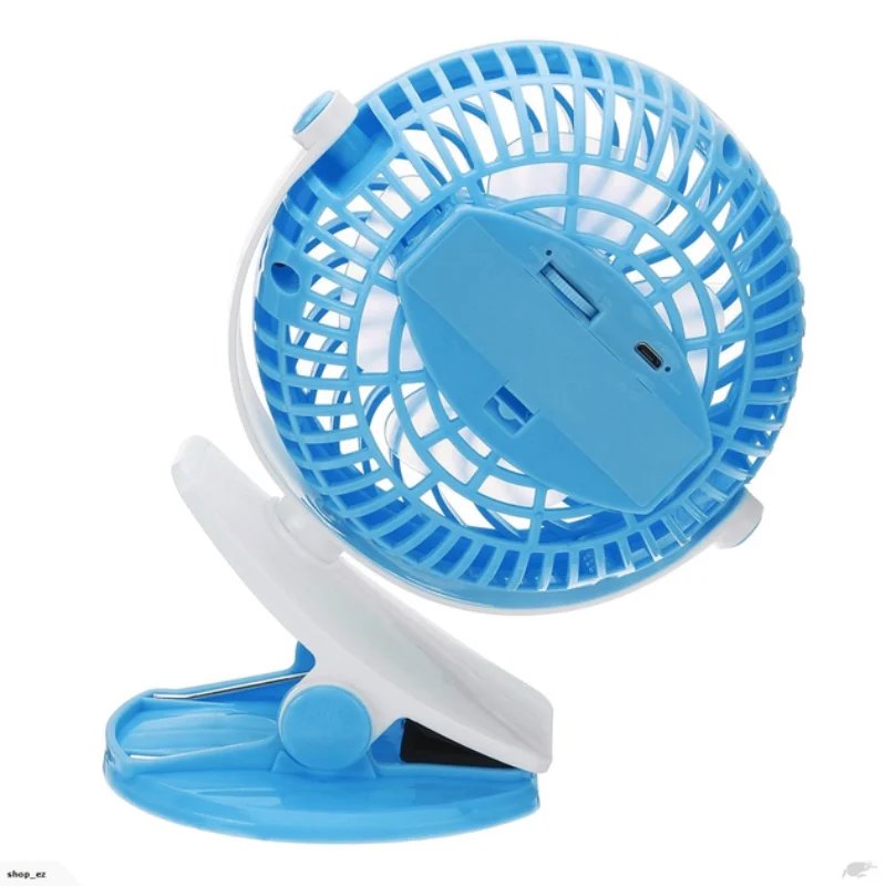Портативний вентилятор Mini Fan на прищепці,Синій