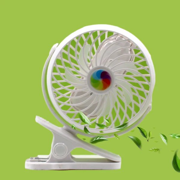Портативний вентилятор Mini Fan на прищепці,Білий