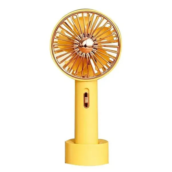 Портативний вентилятор «Mini Fan» із підсвіткою,Жовтий
