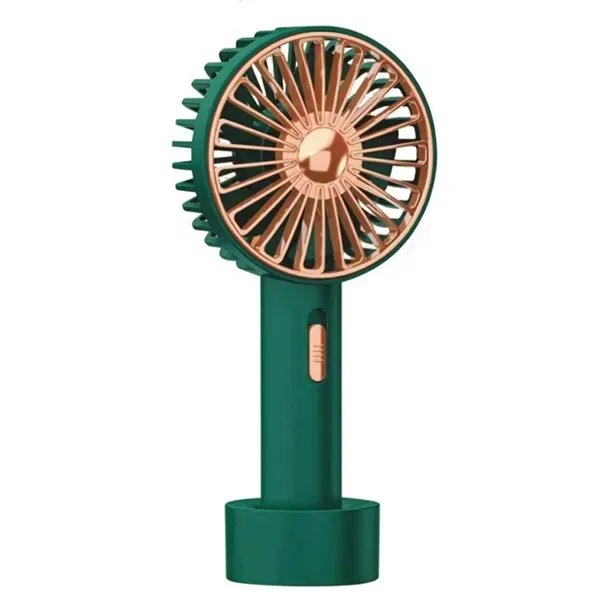 Портативний вентилятор Mini Fan із підсвіткою,Зелений