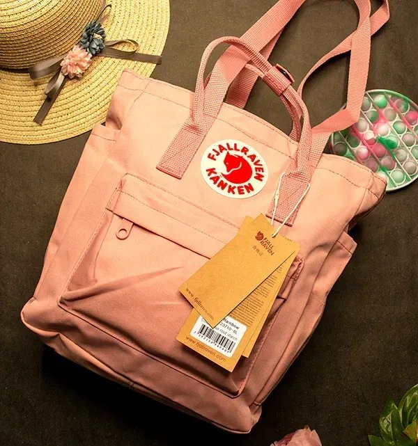 Сумка-рюкзак Fjallraven Kanken 8л (30х25х13 см) – Пудровий