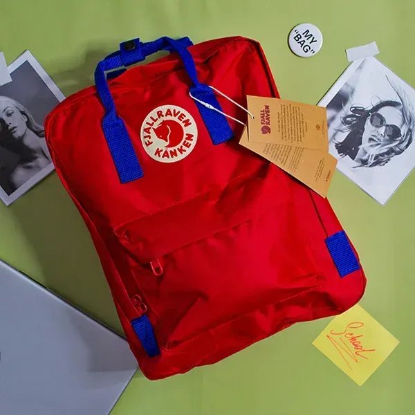 Рюкзак-трансформер Fjallraven Kanken Double Color 16л (37х28х12 см) – Червоно-синій