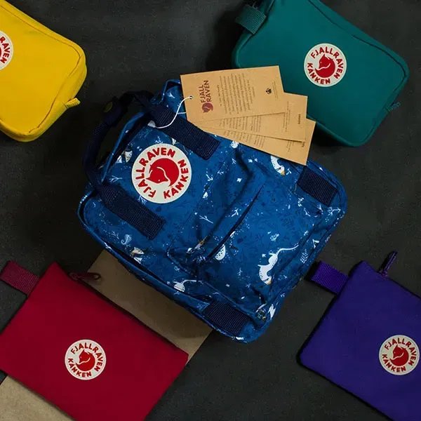 Рюкзак-трансформер Fjallraven Kanken Camo Mini 7л (27х21х10 см) – Синій