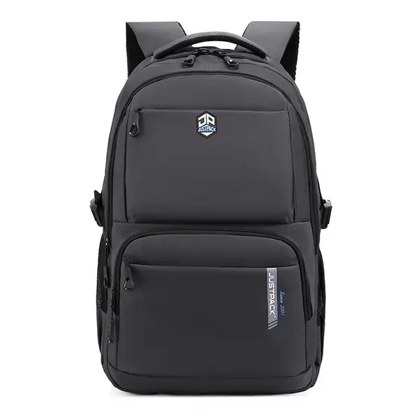 Сірий міський універсальний рюкзак Justpack з ортопедичною спинкою для ноутбука до 17 дюймів