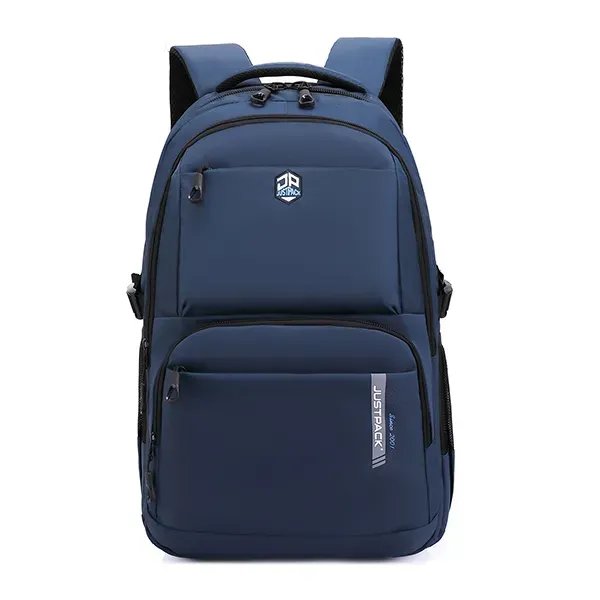 Синій міський універсальний рюкзак Justpack з ортопедичною спинкою для ноутбука до 17 дюймів