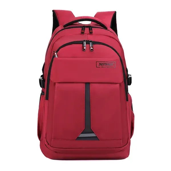 Червоний міський універсальний рюкзак Justpack із твердою спинкою для ноутбука до 17 дюймів
