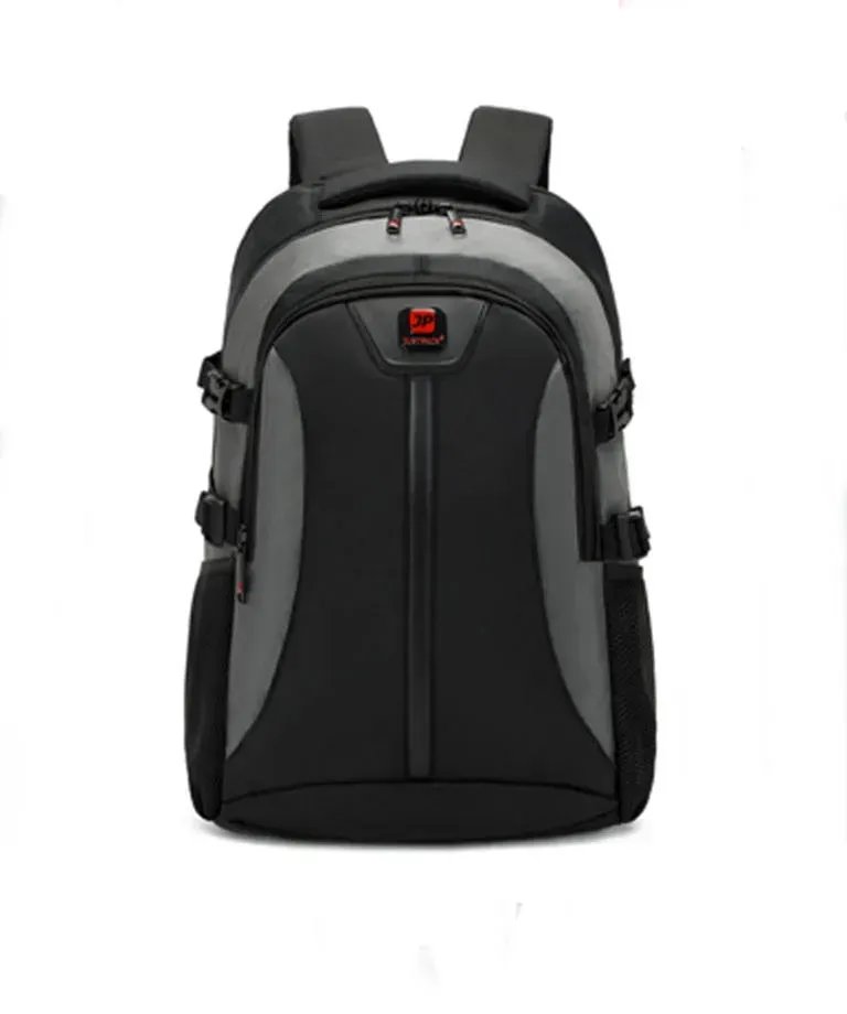 Сірий міський універсальний рюкзак Justpack з USB-роз’ємом і дихаючою спинкою
