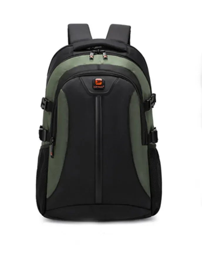 Хакі міський універсальний рюкзак Justpack з USB-роз’ємом і дихаючою спинкою