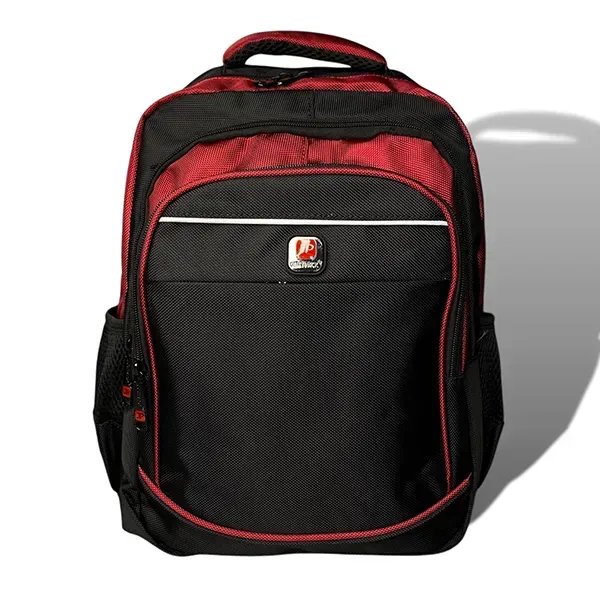 Червоний міський універсальний рюкзак Justpack з ортопедичною спинкою та кишенею антикрадій для ноутбука до 17 дюймів