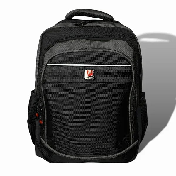 Сірий міський універсальний рюкзак Justpack з ортопедичною спинкою та кишенею антикрадій для ноутбука до 17 дюймів