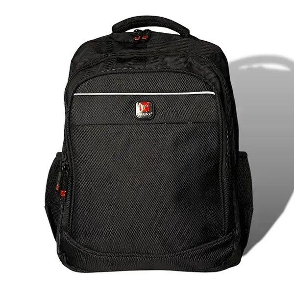 Чорний міський універсальний рюкзак Justpack з ортопедичною спинкою та кишенею антикрадій для ноутбука до 17 дюймів