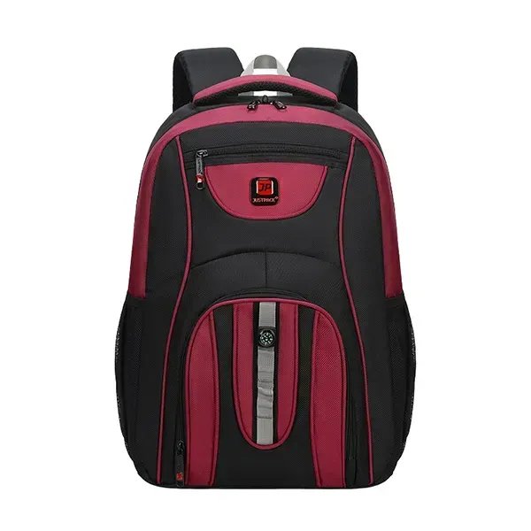 Червоний міський рюкзак Justpack з компасом та відділенням для ноутбука до 15.6 дюйма