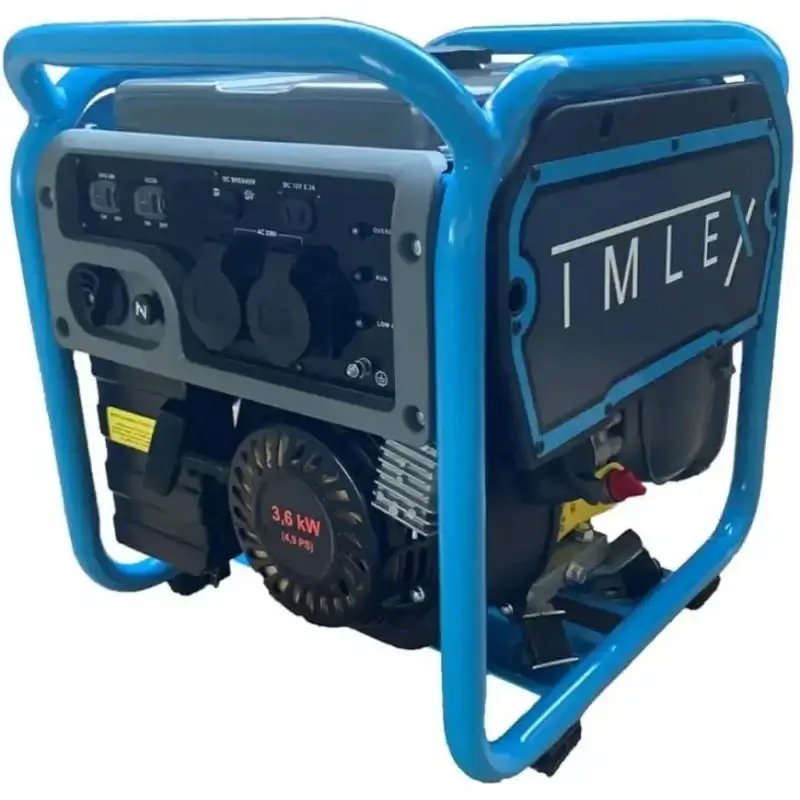 Інверторний генератор IMLEX IM-INV3500 (3.5 кВт): Надійний чистий струм та стабільна потужність для дому і дачі!