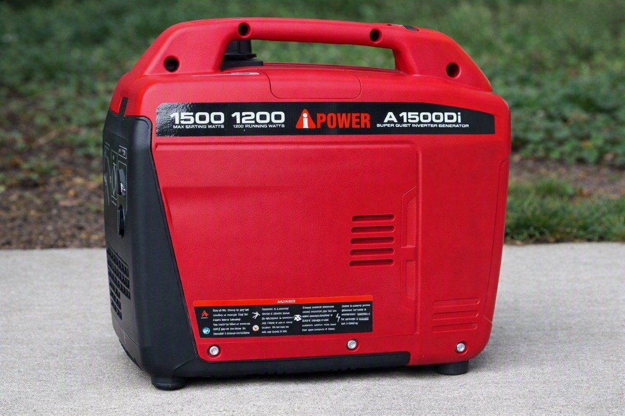 Інверторний бензиновий генератор iPower A1500DI (1.2 кВт / 1.5 кВт, чиста синусоїда, 58 дБ): Компактне джерело безпечної енергії!