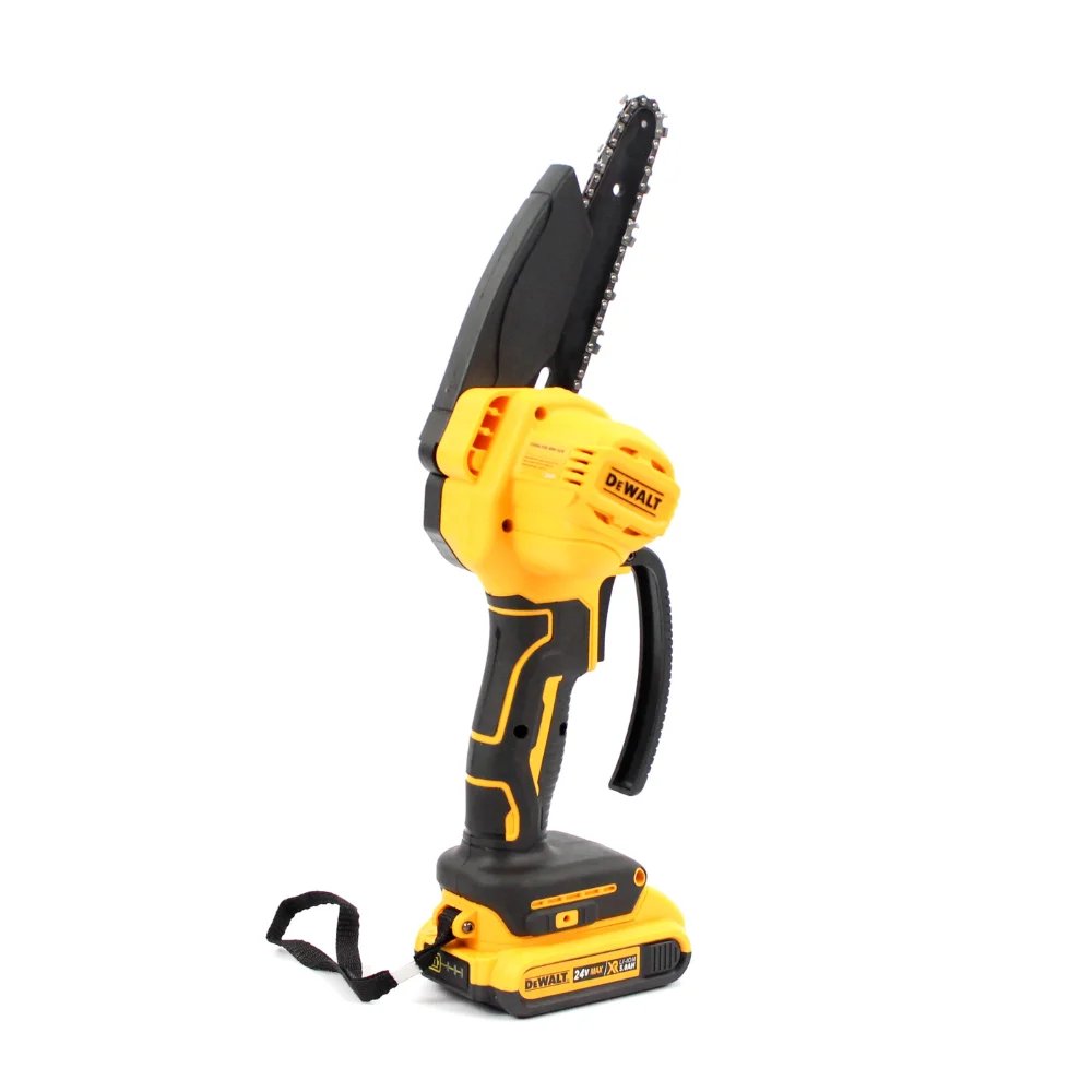 Акумуляторна міні-пила DeWalt DCM155N (24V, 5.0 А·год, шина 15 см): Легкість та мобільність для саду!
