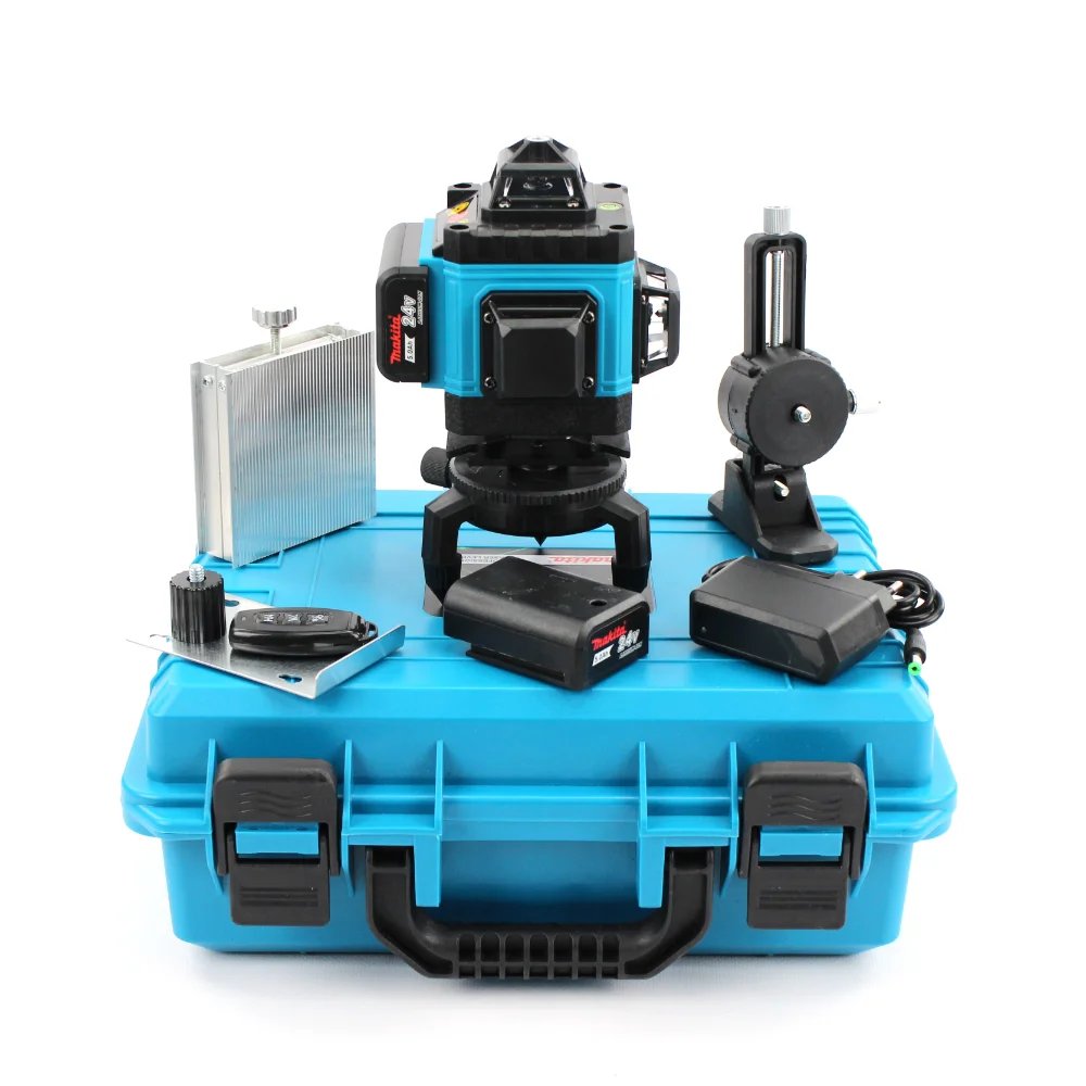 Акумуляторний лазерний нівелір Makita SKR200Z (4-діодний, 24V, 5.0 А·год): Професійна потужність та надточна розмітка 360°!