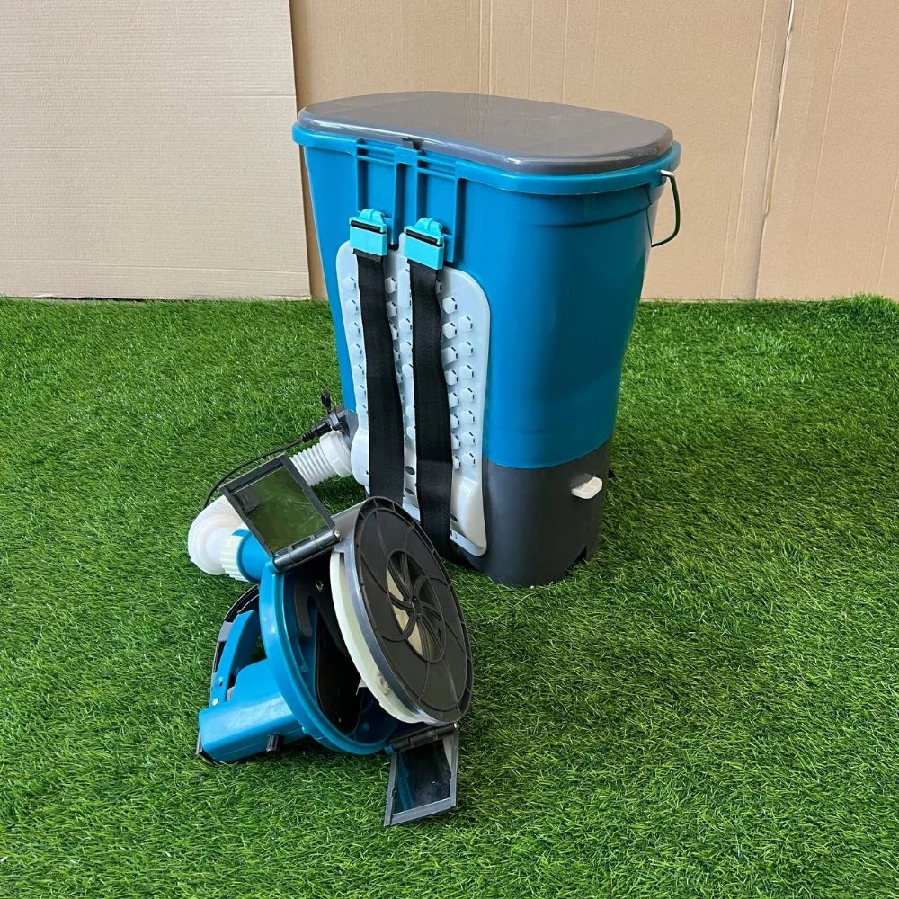 Акумуляторний розкидач добрив Makita (12V): Ефективне внесення добрив та посіву без зусиль!