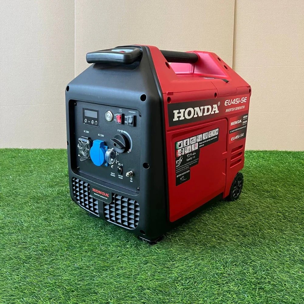 Інверторний бензиновий генератор Honda EU45i-SE (4.0 / 4.5 кВт): Надійне джерело чистої енергії з електростартером і колесами!
