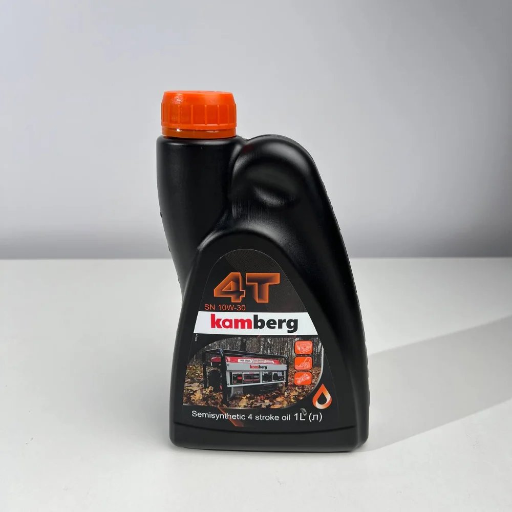 Синтетична моторна олива Kamberg 4T SN 10W-30 (1 л): Високоефективний захист для генераторів та малої мототехніки!