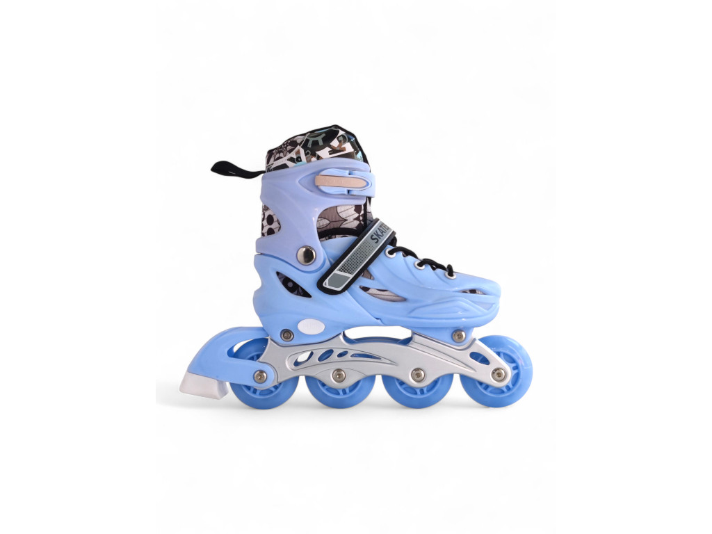 Дитячі роликові ковзани розсувні Skates Inline K239A: Сяючий драйв та надійна конструкція,Блакитний