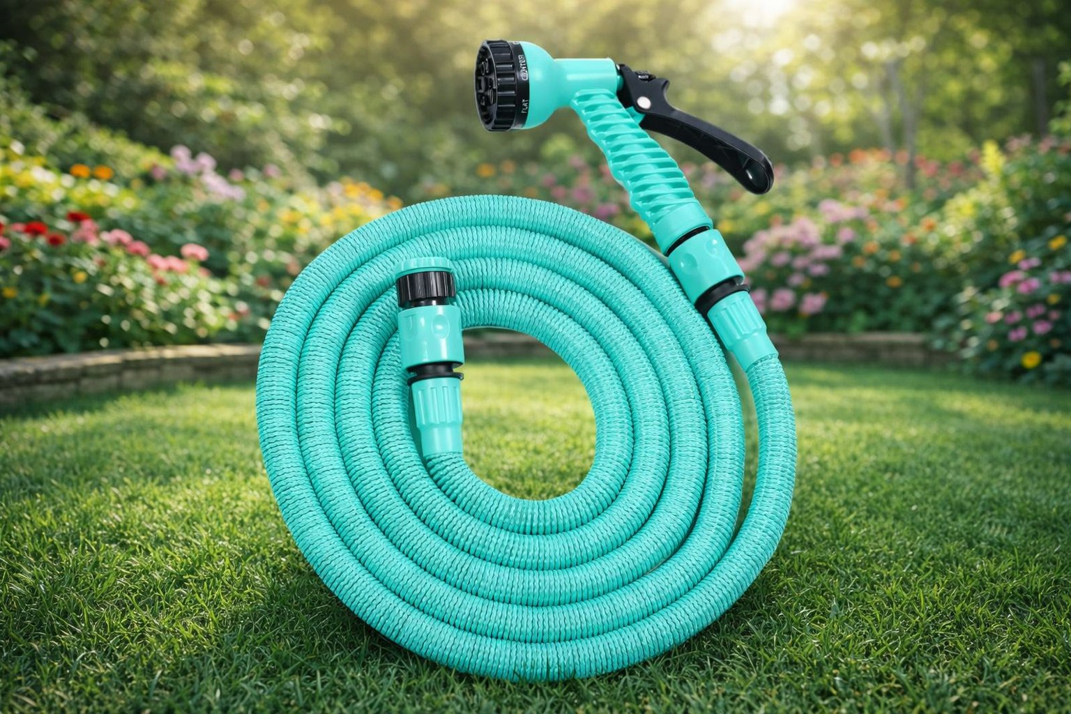 Шланг для поливу, що розтягується, EXPANDABLE GARDEN HOSE (K-50FT / 15м): Легкість та компактність для саду